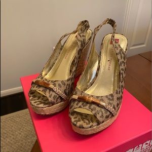 Elaine Turner Harper Cheetah Wedges